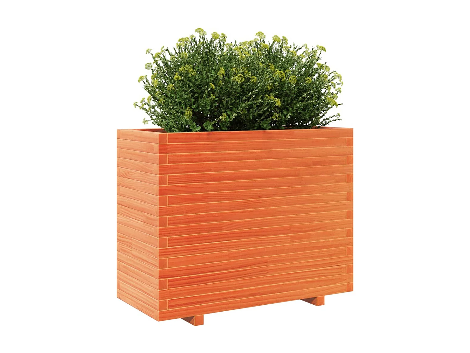 Jardinière cire marron 90x40x72,5 cm bois de pin massif FR71394