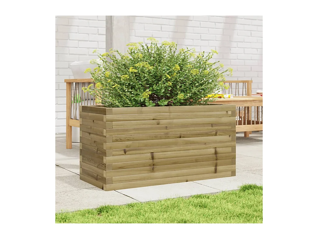 Jardinière 90x40x46 cm bois de pin imprégné FR51380