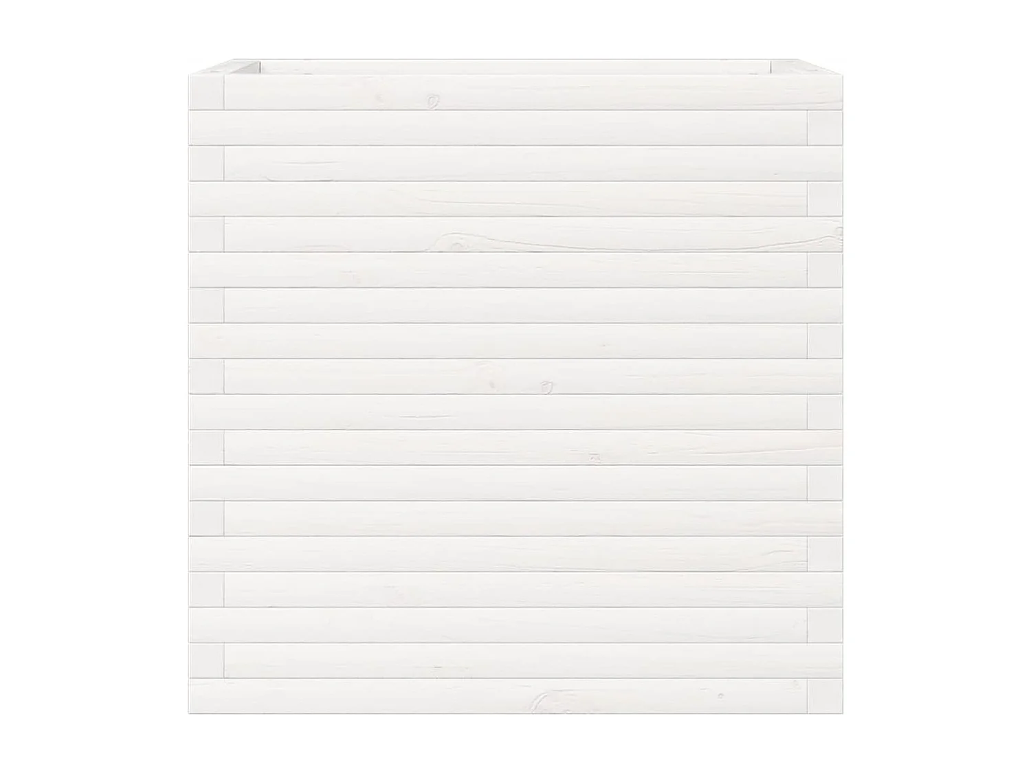 Vaso/floreira de jardim 70x40x68,5 cm pinho maciço branco PT717207