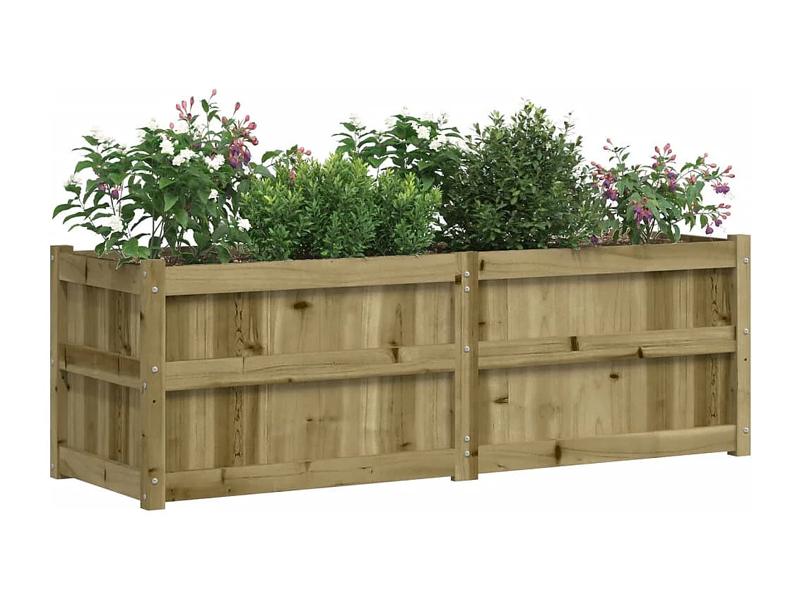 Jardinière 150x50x50 cm bois de pin imprégné FR63949
