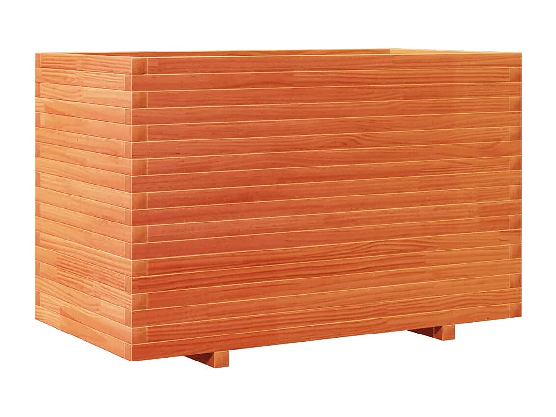 Vaso/floreira jardim 110x60x72 cm pinho maciço castanho mel PT268693