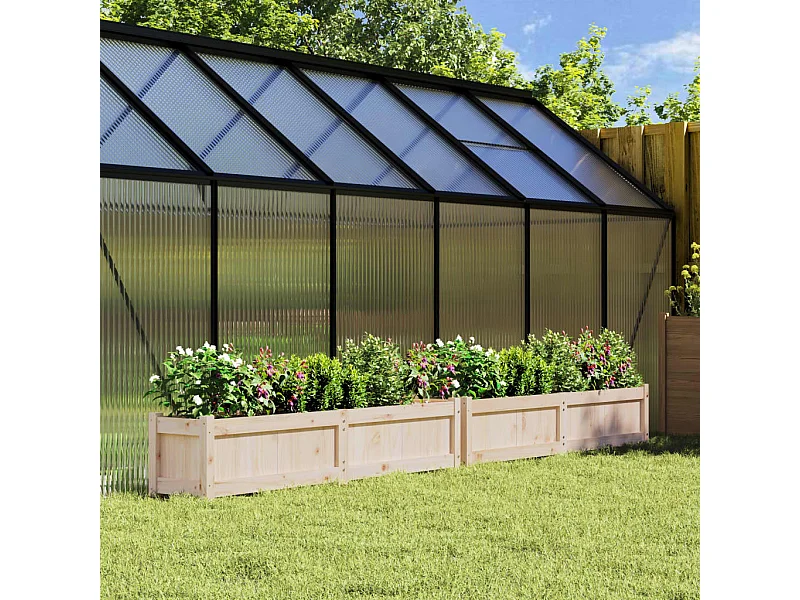 Vasos/floreiras de jardim 2 pcs madeira de pinho maciça PT445476