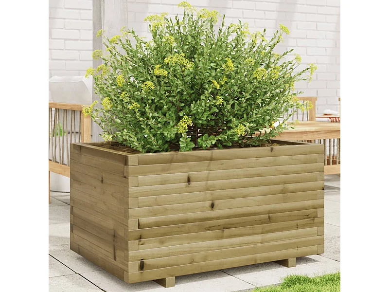 Jardinière 90x60x49,5 cm bois de pin imprégné FR47857
