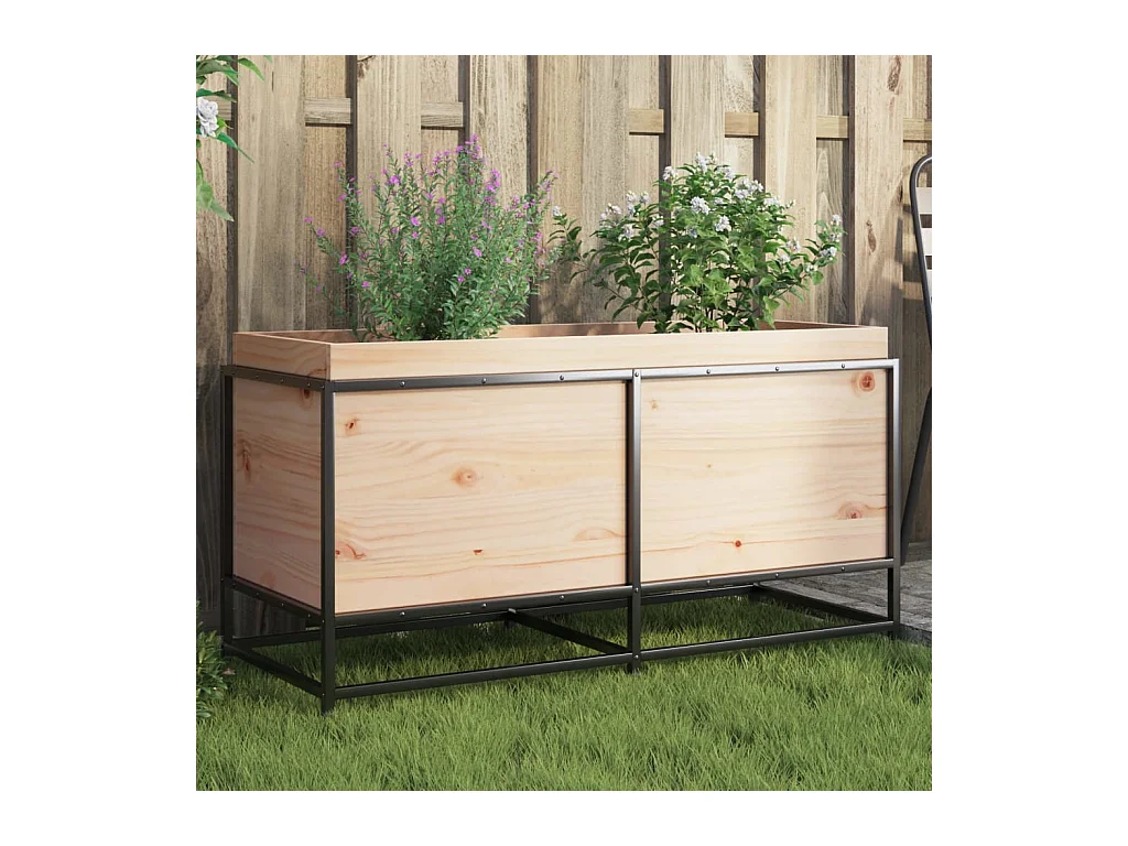 Plantenbak 100x40x50 cm massief grenenhout BE163179