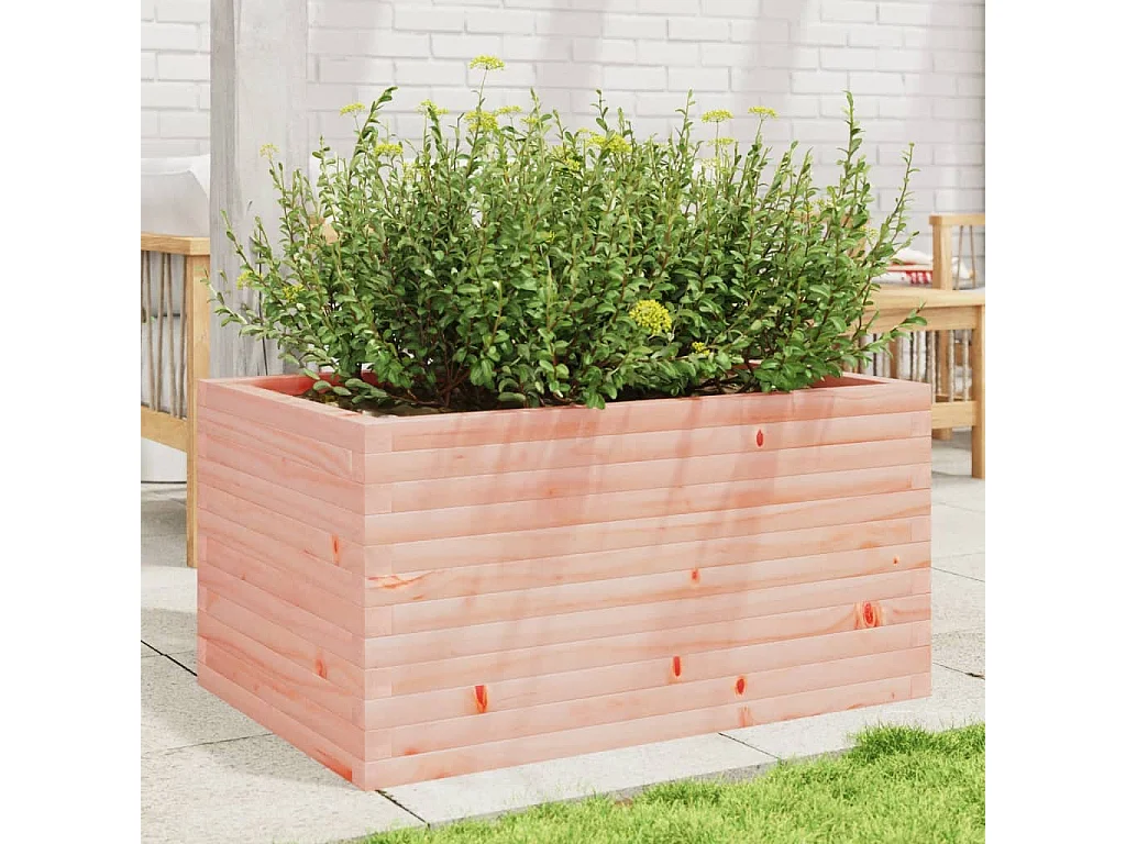 Jardinière 90x60x45,5 cm bois massif de douglas FR51979