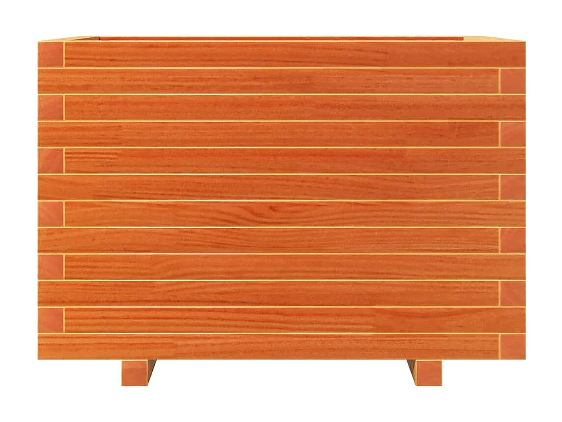 Jardinière cire marron 70x40x49,5 cm bois de pin massif FR47206