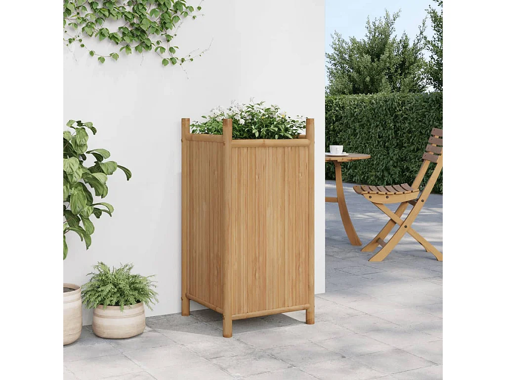 Jardinière 40x40x80 cm bambou FR64095