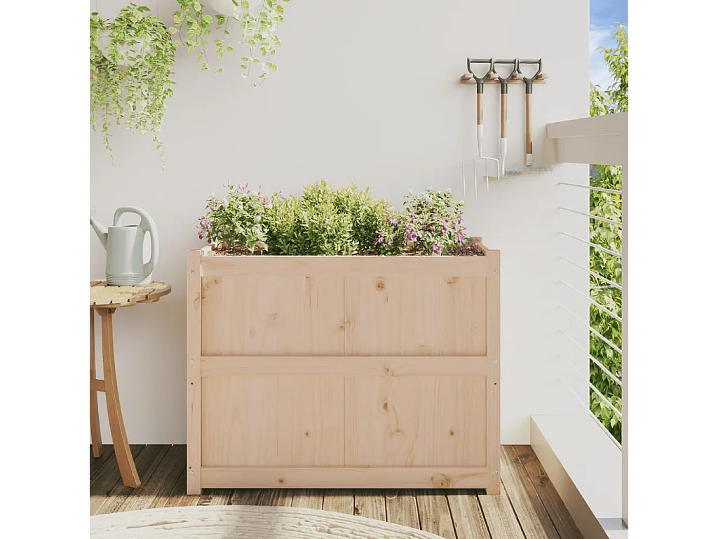 Jardinière 90x50x70 cm bois de pin massif FR17255