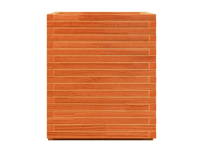 Jardinière cire marron 90x60x72,5 cm bois de pin massif FR74377
