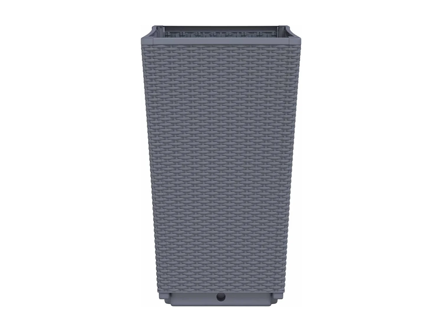 Plantenbakken 2 st 32,5x32,5x57 cm polypropeen grijs BE946661