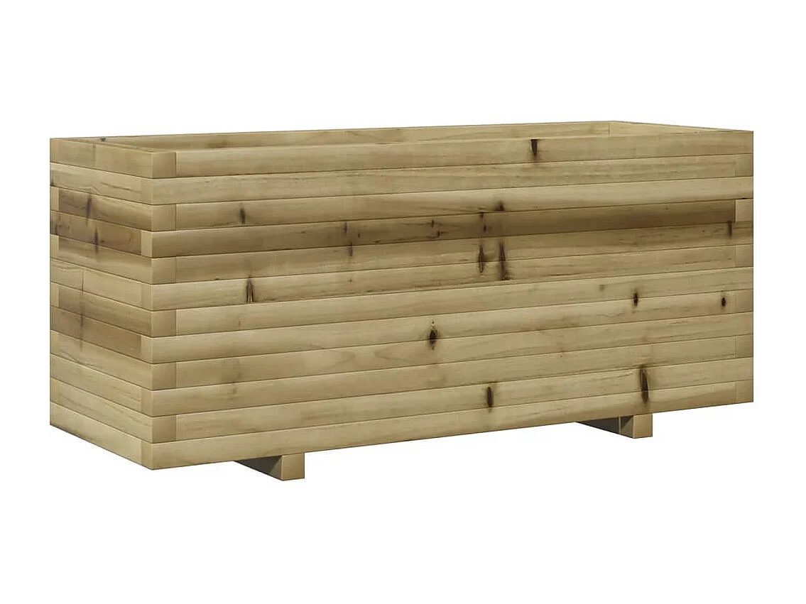 Jardinière 110x40x49,5 cm bois de pin imprégné FR68856