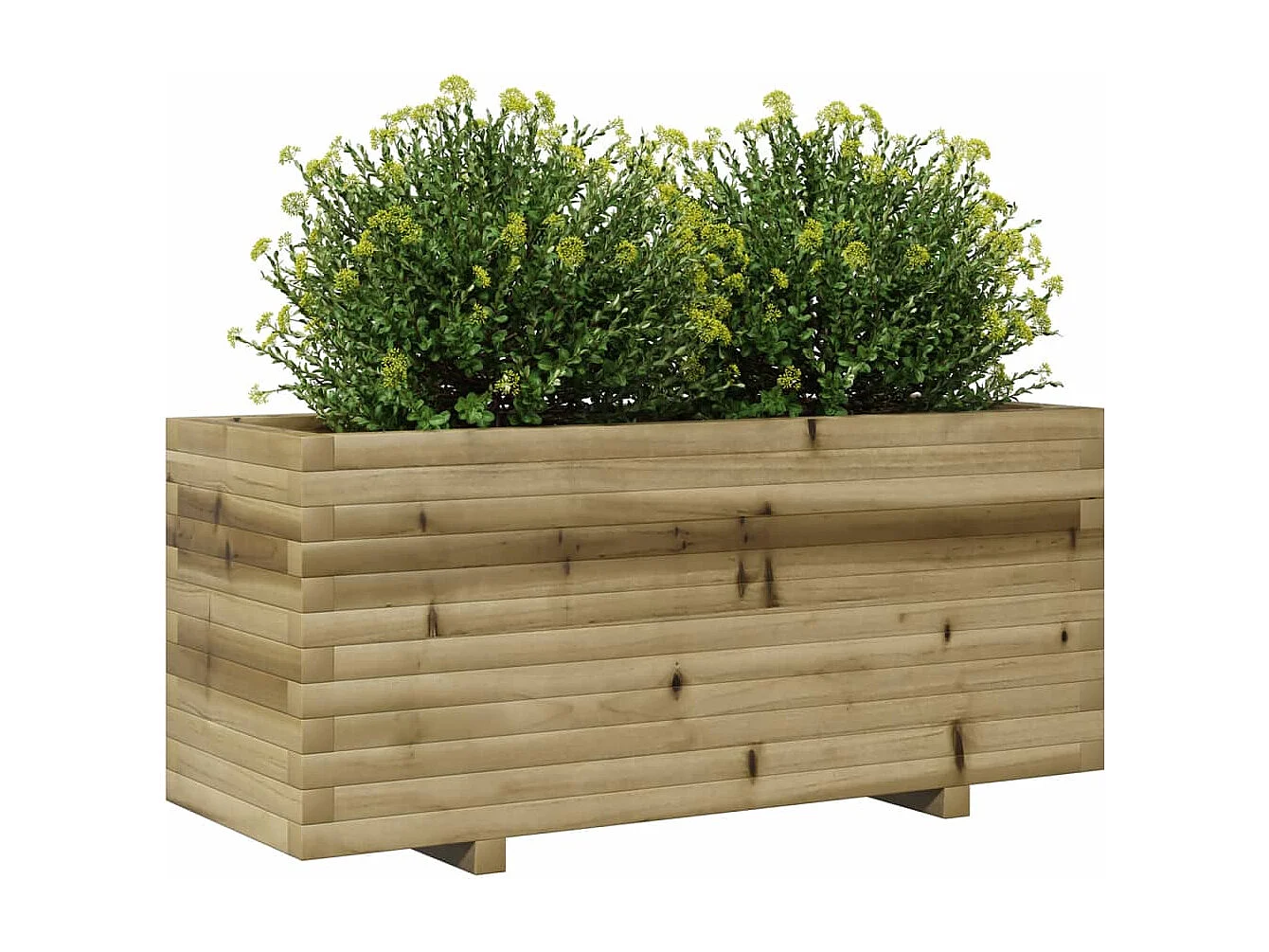 Jardinière 110x40x49,5 cm bois de pin imprégné FR68856