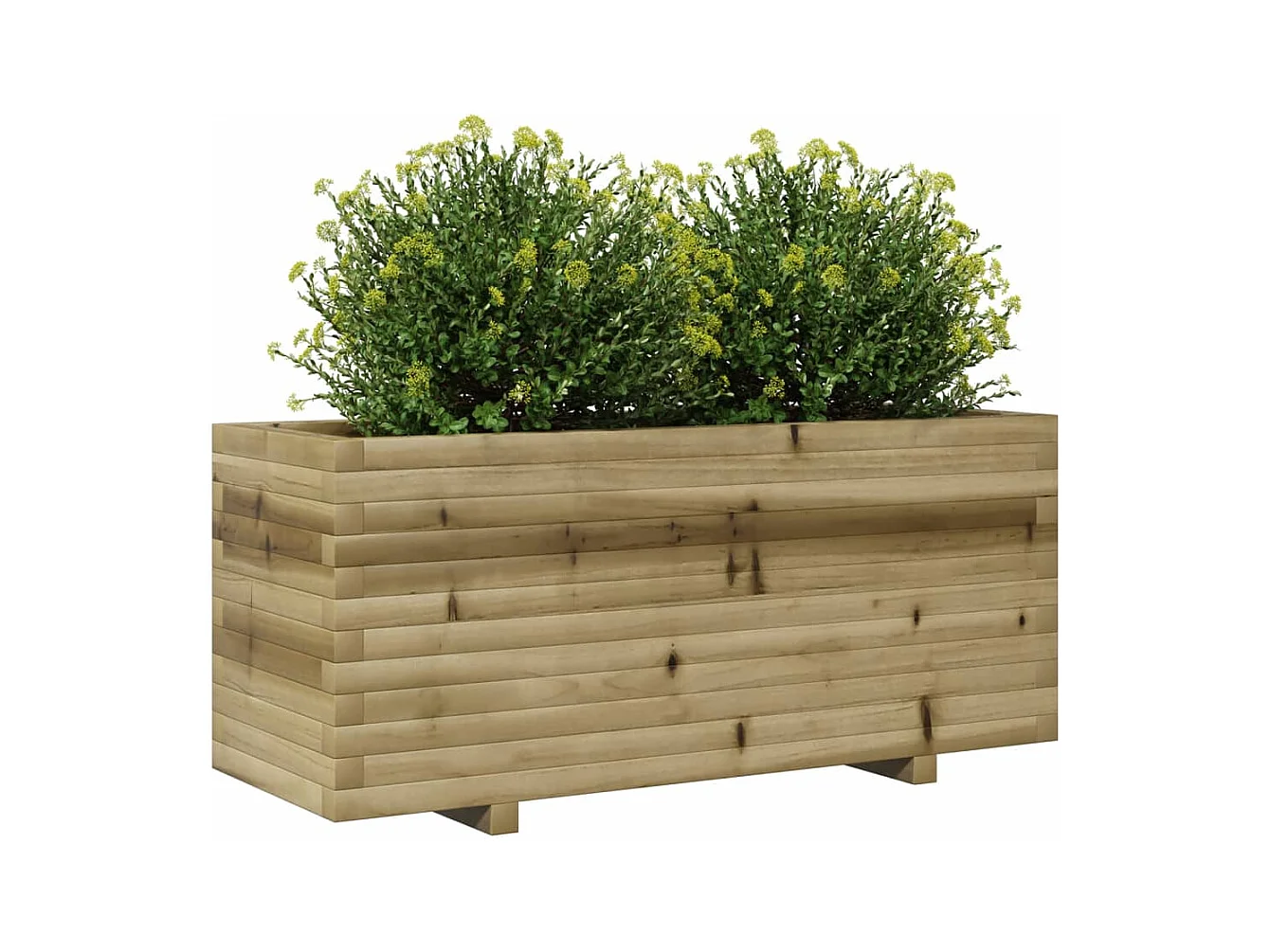 Jardinière 110x40x49,5 cm bois de pin imprégné FR68856
