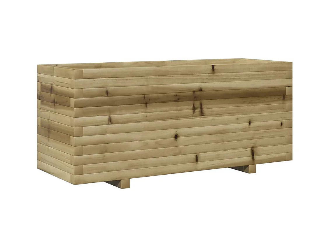 Jardinière 110x40x49,5 cm bois de pin imprégné FR68856