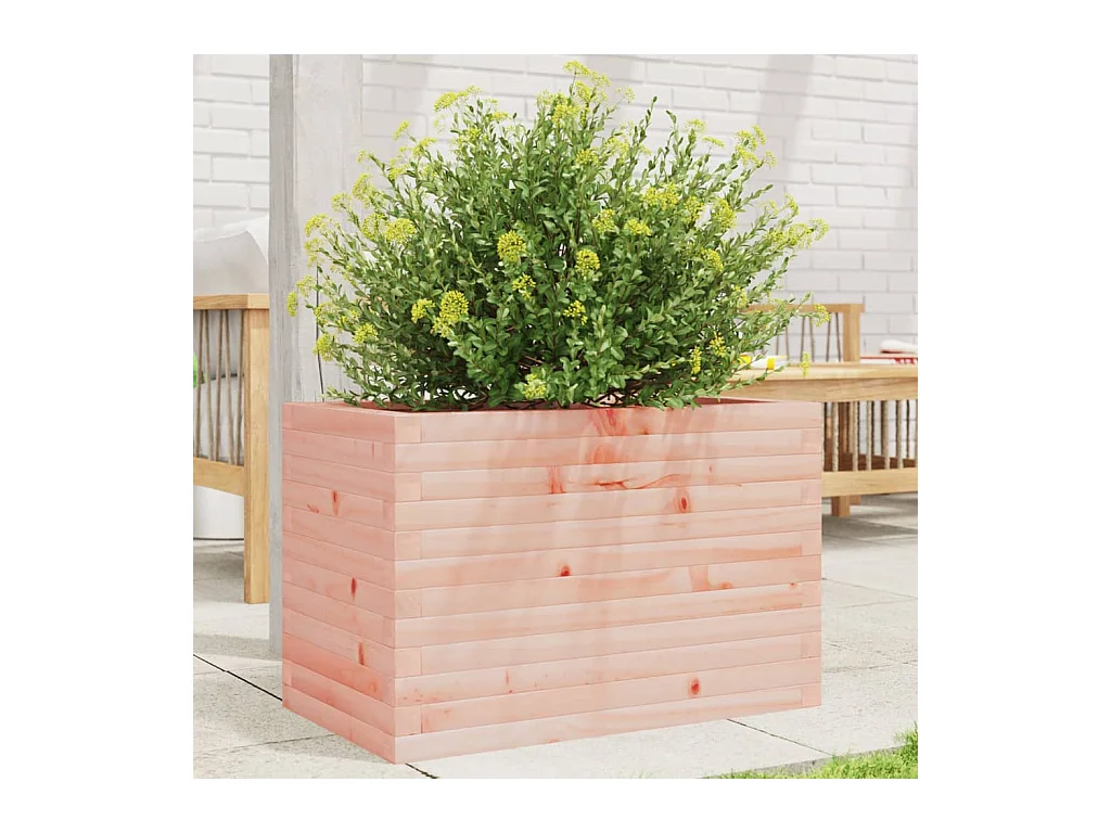 Jardinera madera maciza de abeto Douglas 70x40x45,5 cm ES632616