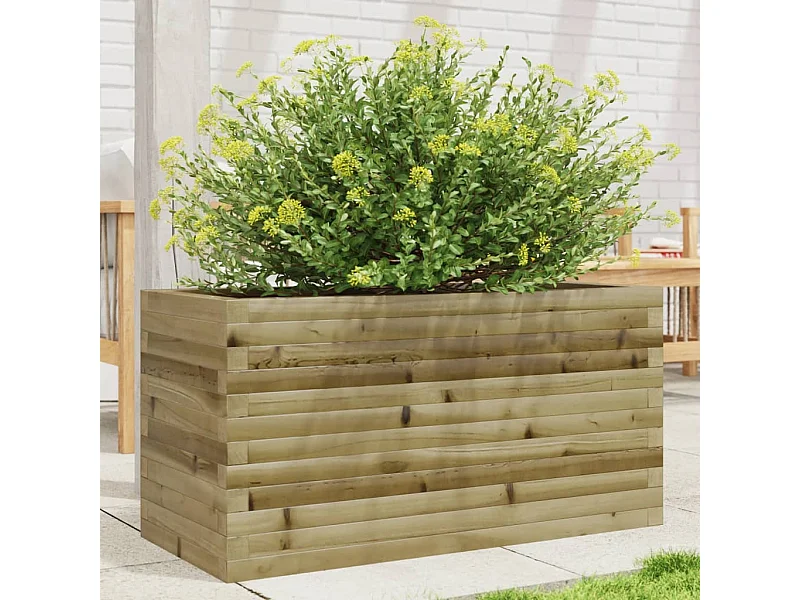 Jardinière 90x40x45,5 cm bois de pin imprégné FR25675
