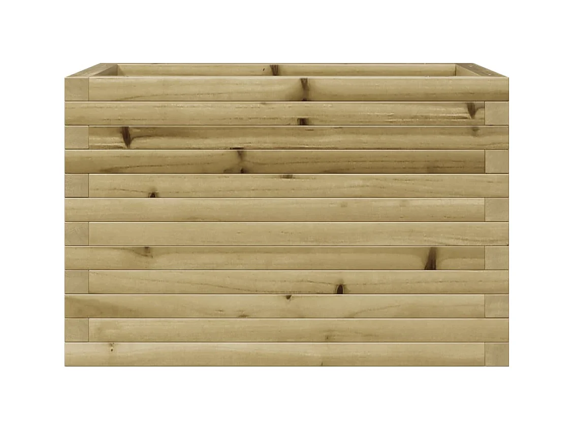 Jardinera de madera de pino impregnada 70x40x45,5 cm ES215819