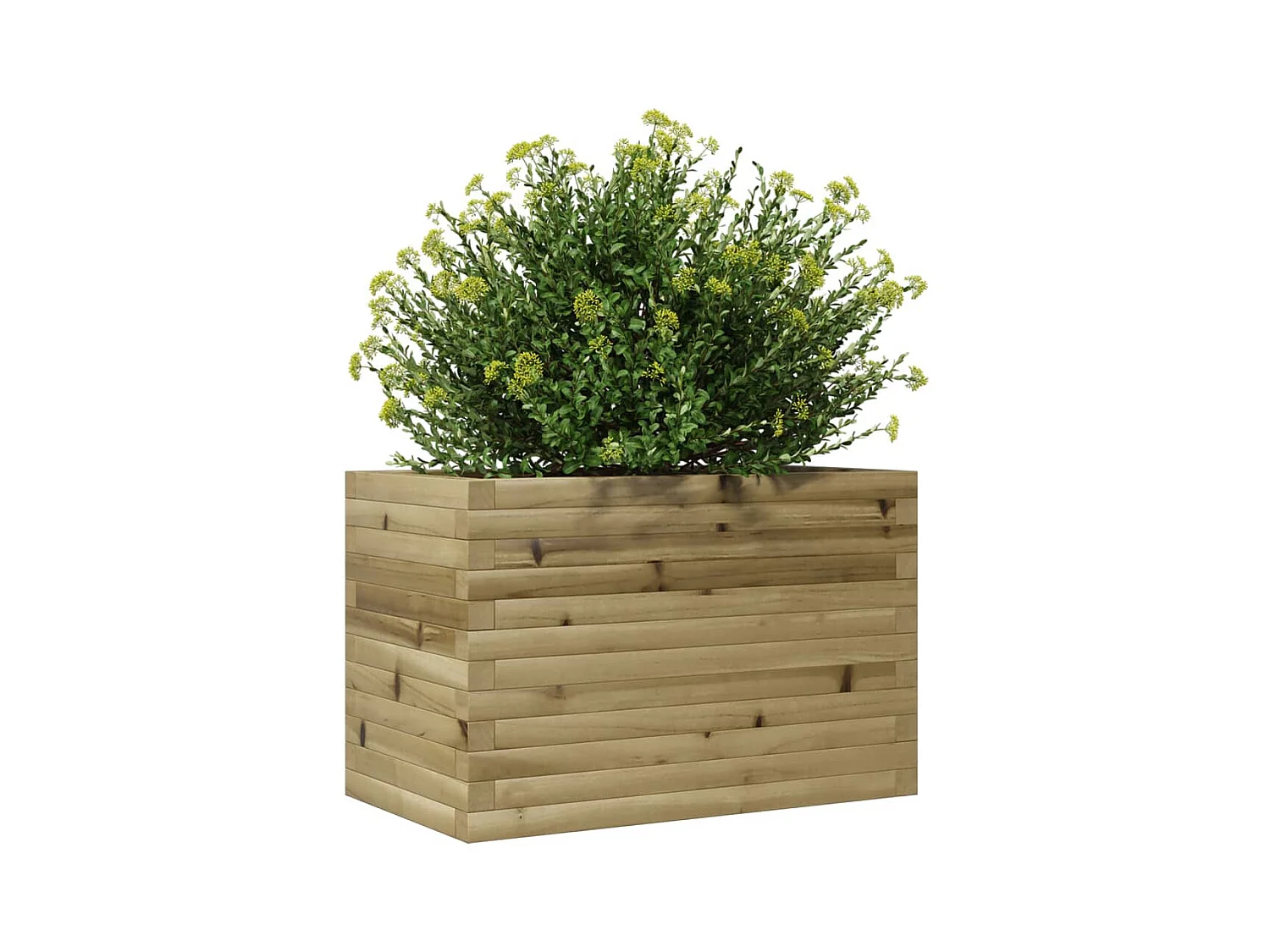 Jardinera de madera de pino impregnada 70x40x45,5 cm ES215819