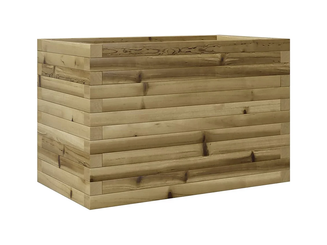 Jardinera de madera de pino impregnada 70x40x45,5 cm ES215819