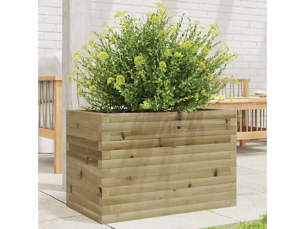 Jardinière 70x40x45,5 cm bois de pin imprégné FR60718