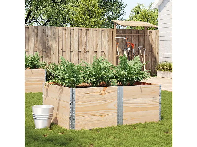 Jardinière 150x100 cm bois de pin massif FR98155