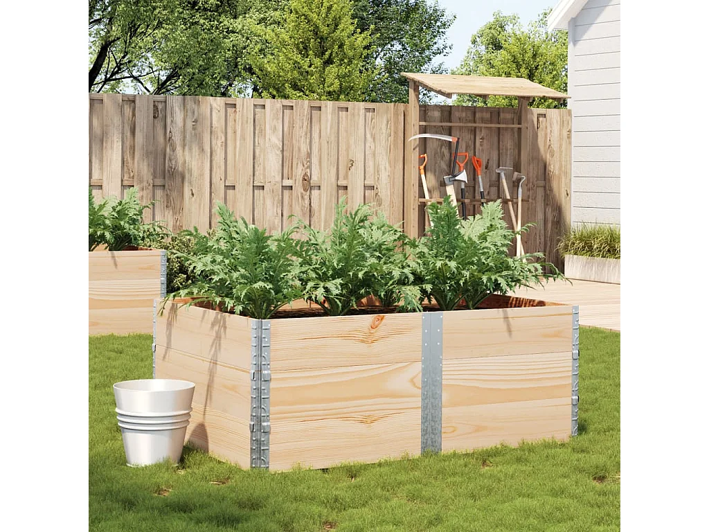 Jardinière 150x100 cm bois de pin massif FR98155