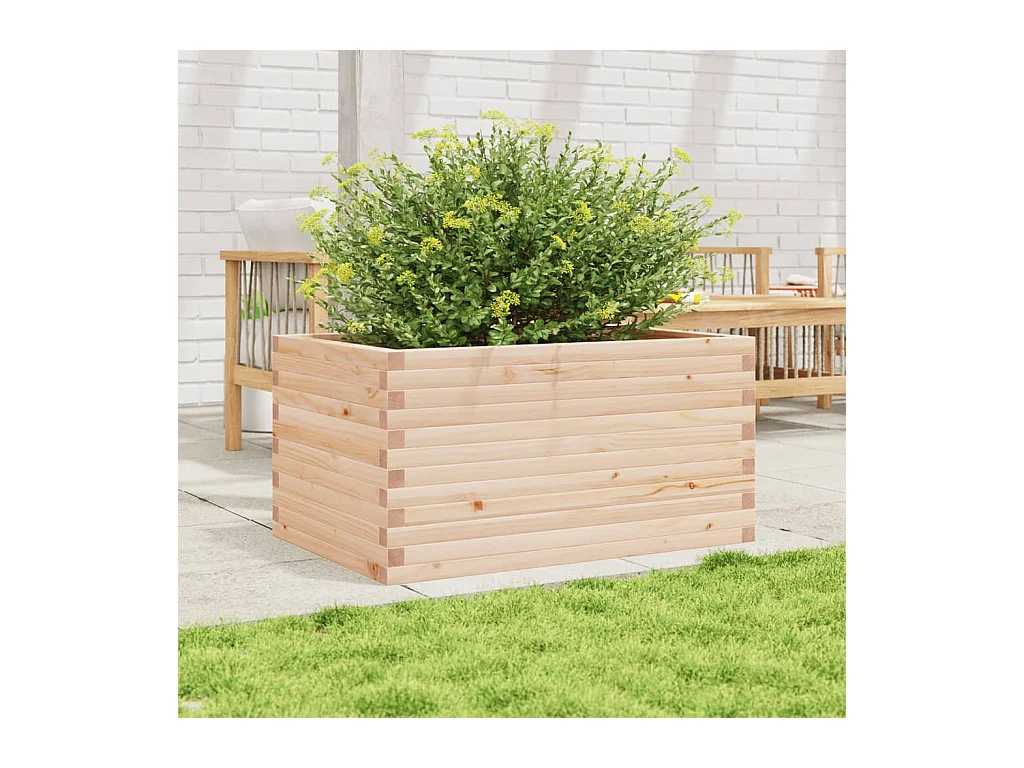 Plantenbak 90x60x46 cm massief grenenhout BE784014