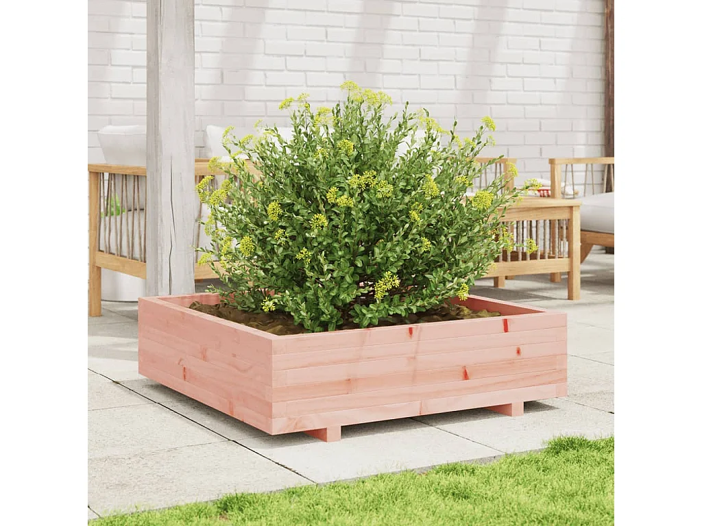 Jardinière 90x90x26,5 cm bois massif douglas FR55336
