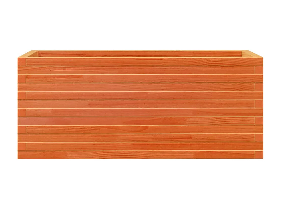 Jardinière cire marron 110x40x45,5 cm bois de pin massif FR36437