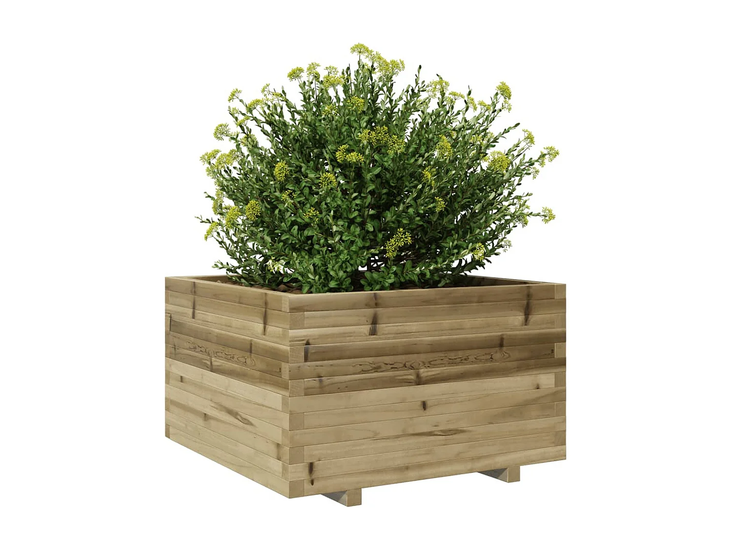 Jardinière 80x80x49,5 cm bois de pin imprégné FR28841