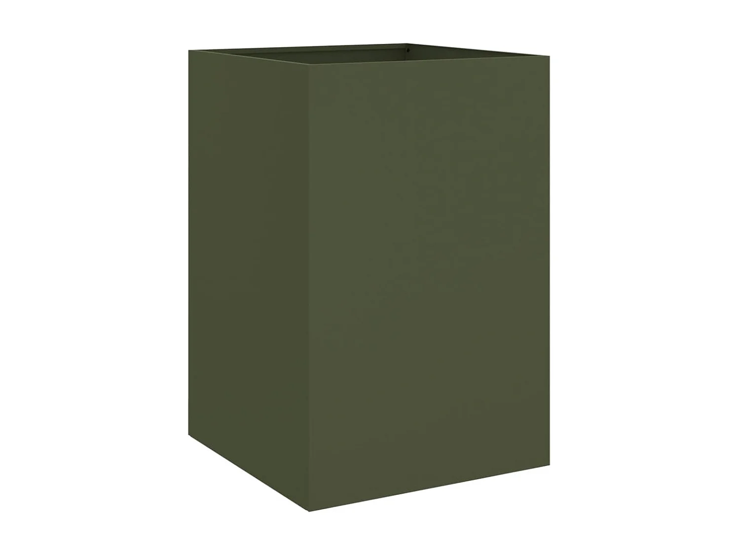Jardinière vert olive 52x48x75 cm acier laminé à froid FR27368