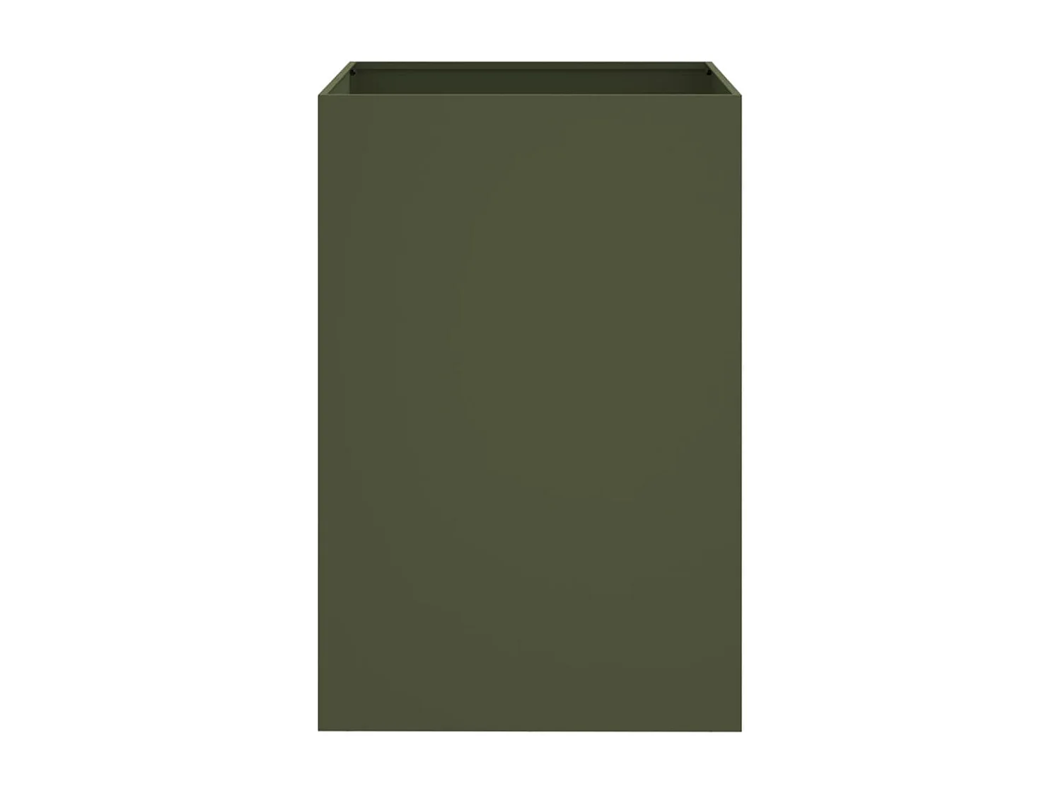 Jardinière vert olive 52x48x75 cm acier laminé à froid FR27368