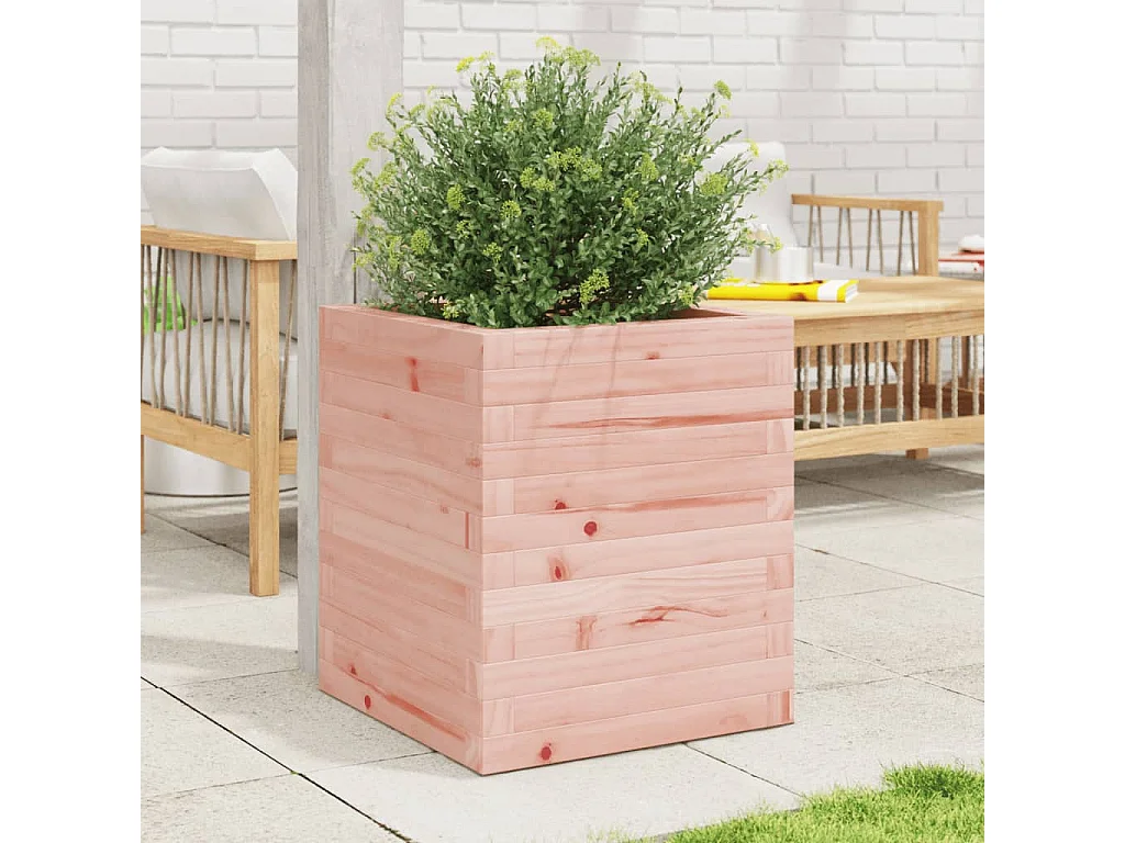 Jardinière 40x40x46 cm bois massif de douglas FR26503