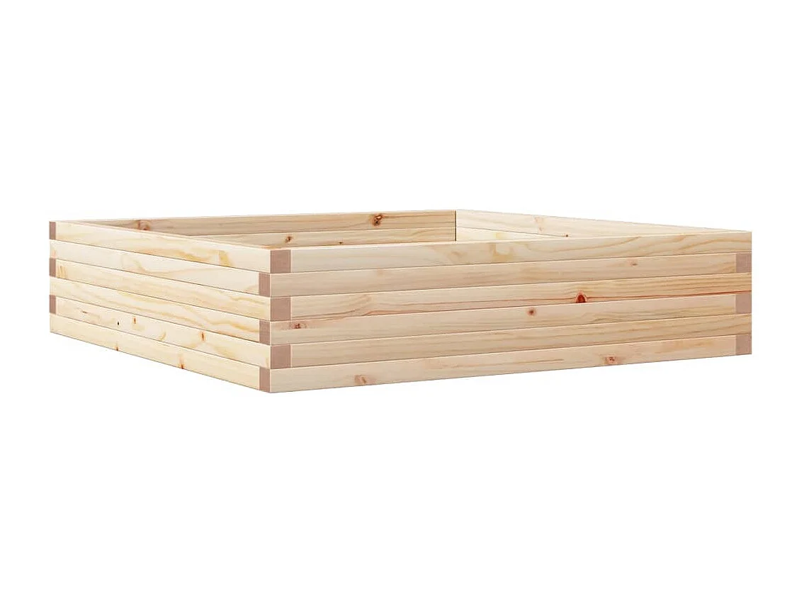Jardinière 100x100x23 cm bois de pin massif FR63165
