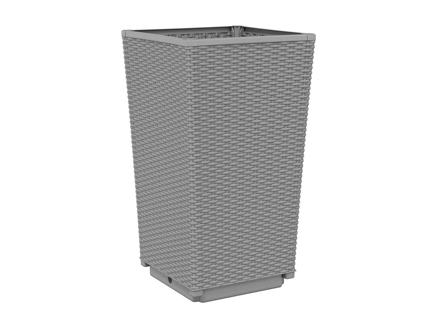 Jardinières 4 pcs gris clair 32,5x32,5x57 cm polypropylène FR46710