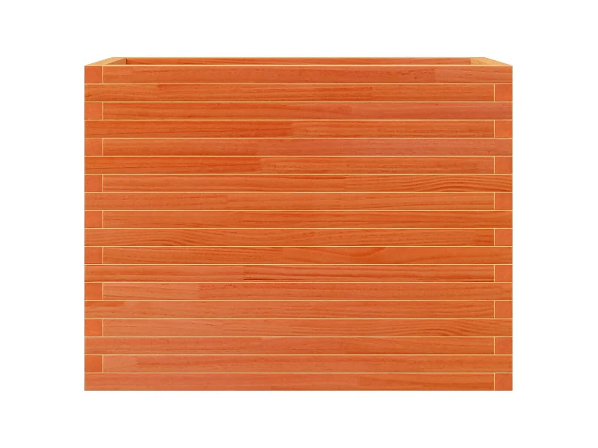 Jardinière cire marron 90x40x68,5 cm bois de pin massif FR39387