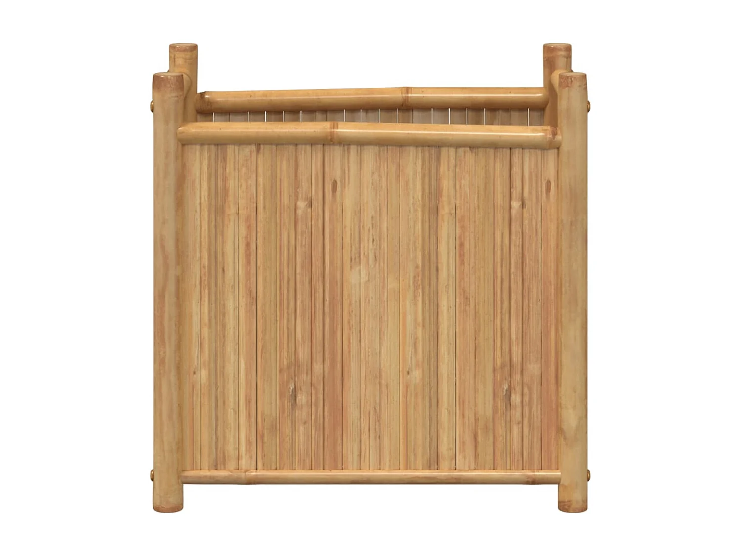 Vaso/floreira de jardim 50x30x50 cm bambu PT439721