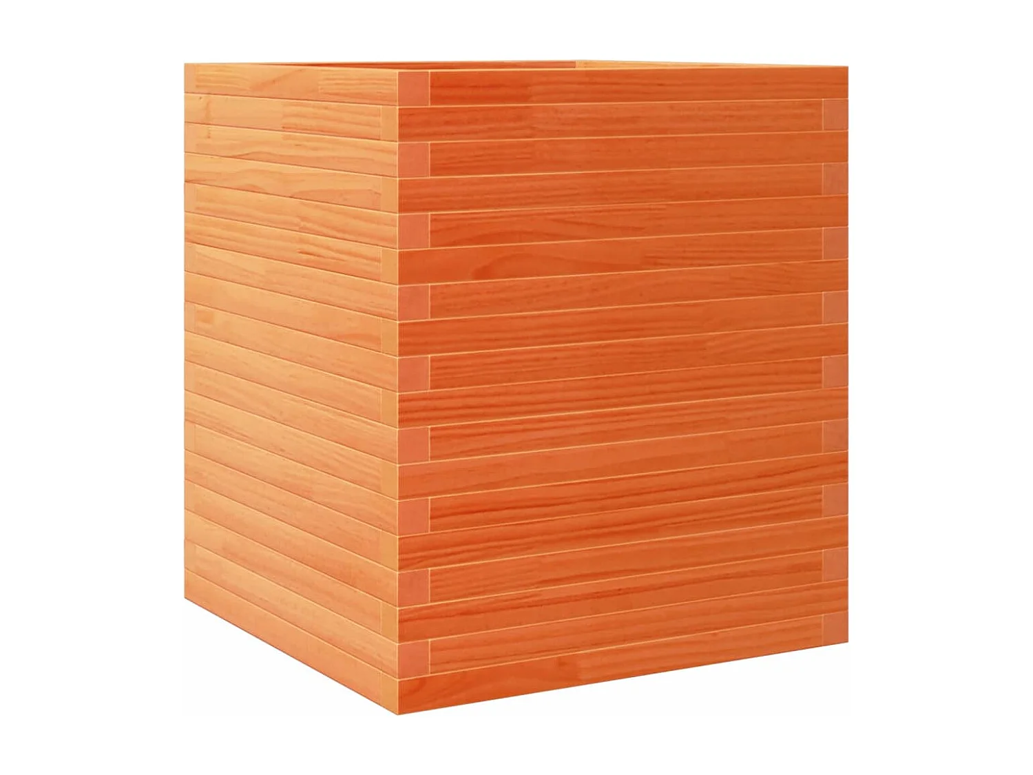 Jardinière cire marron 60x60x68,5 cm bois de pin massif FR94470