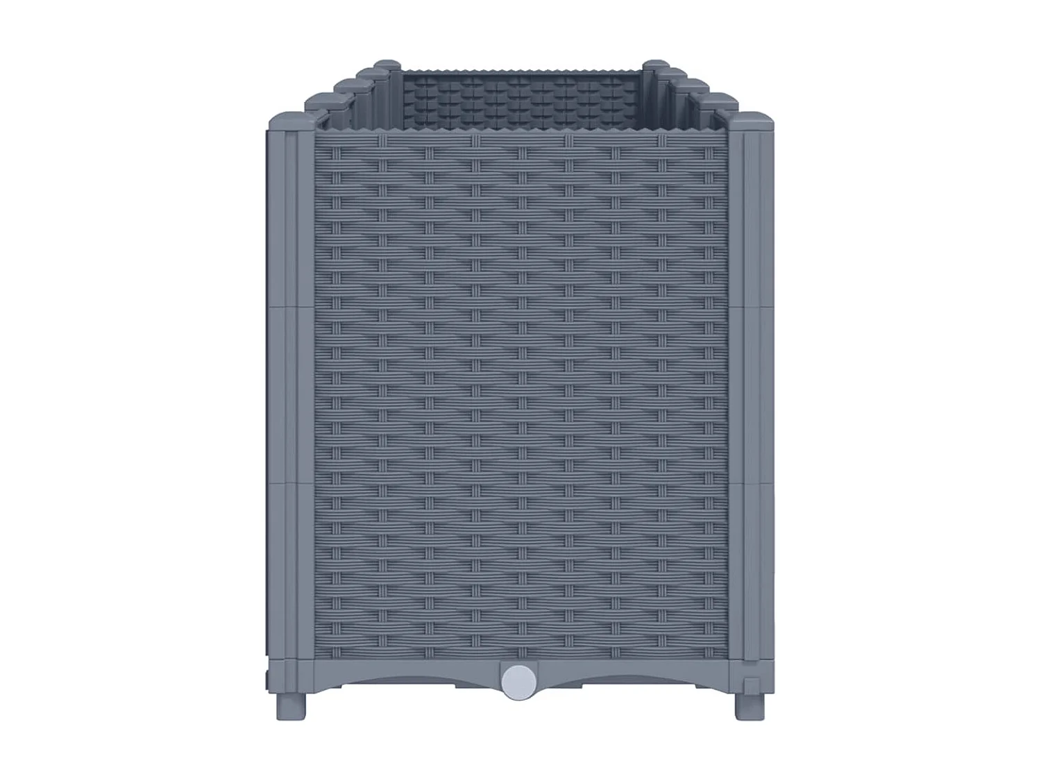 Plantenbak 160x40x53 cm polypropeen grijs BE313713