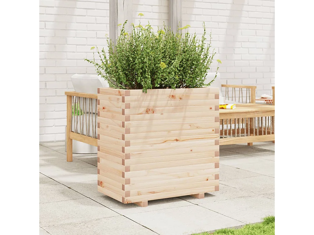 Jardinière 70x40x72 cm bois de pin massif FR31826