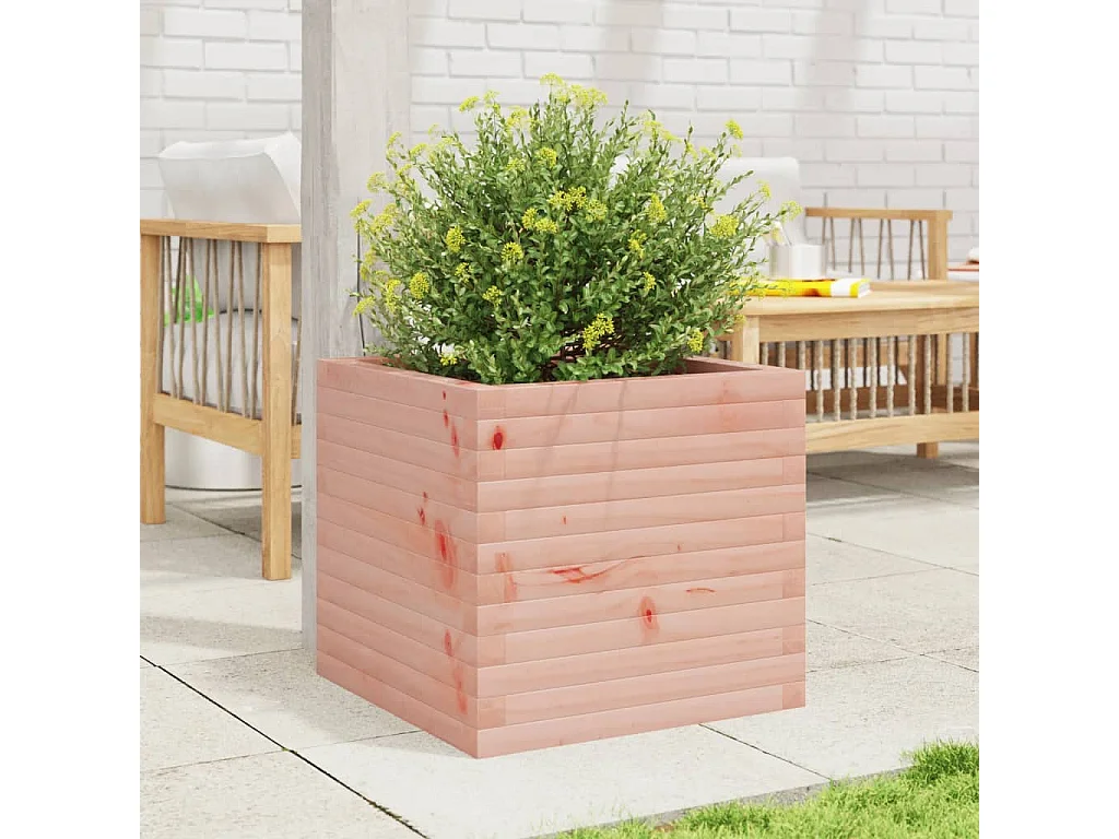Jardinière 50x50x45,5 cm bois massif de douglas FR30773