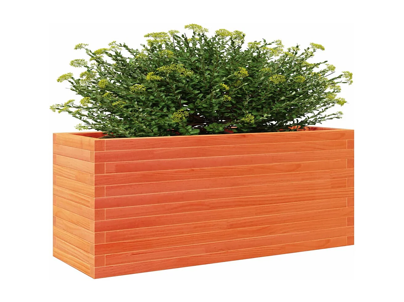 Plantenbak 110x40x46 cm massief grenenhout wasbruin BE126358