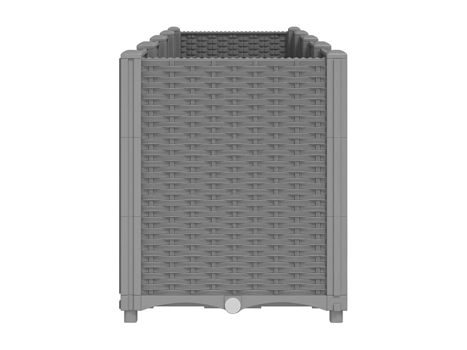 Vaso/floreira 160x40x53 cm PP cinzento-claro PT563656