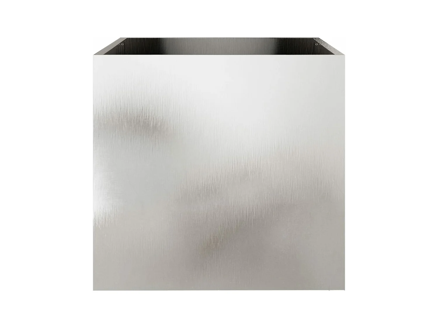 Jardinières 2 pcs argenté 49x47x46 cm acier inoxydable FR73408