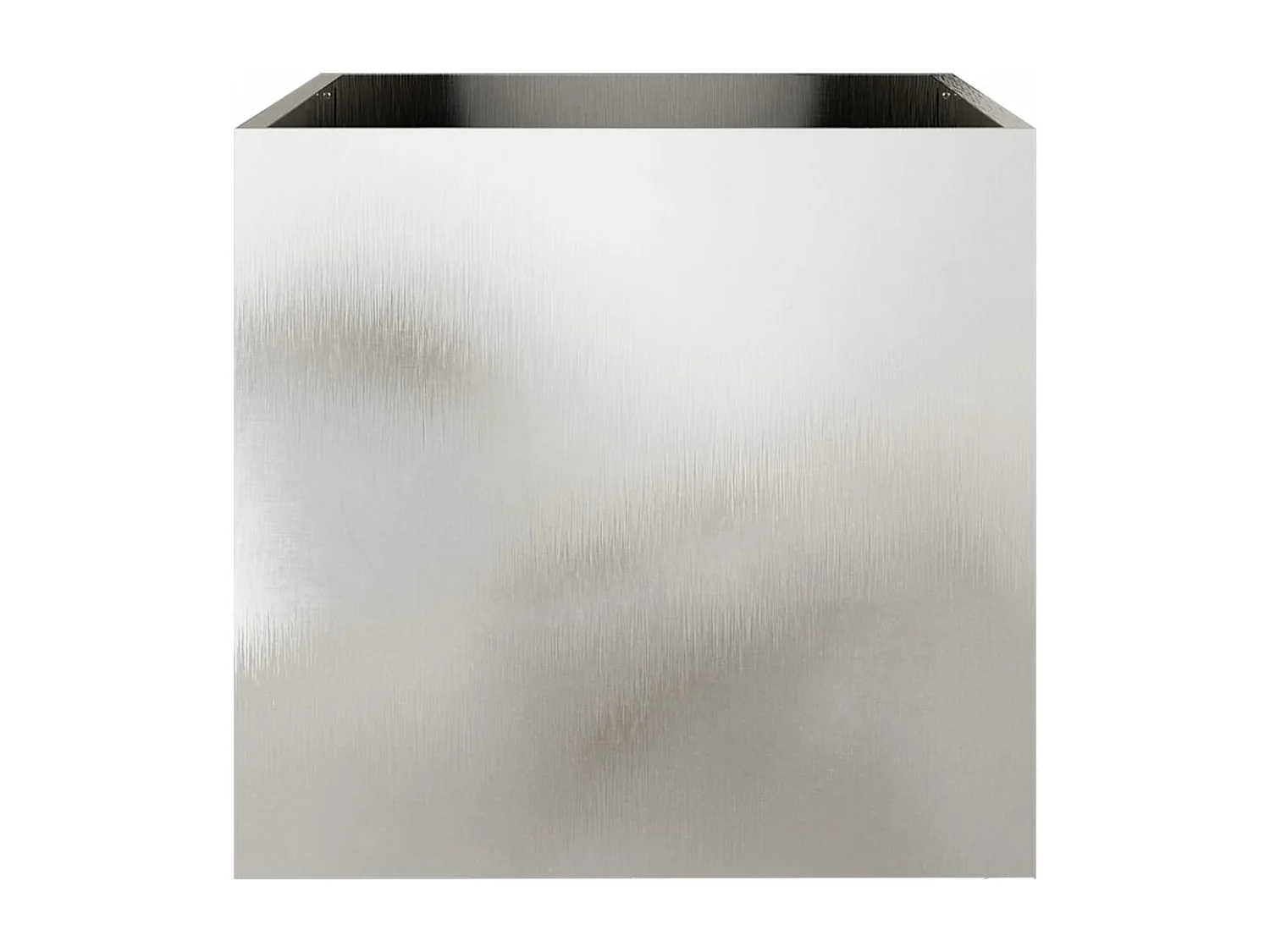 Plantenbakken 2 st 49x47x46 cm roestvrij staal zilverkleurig BE627186