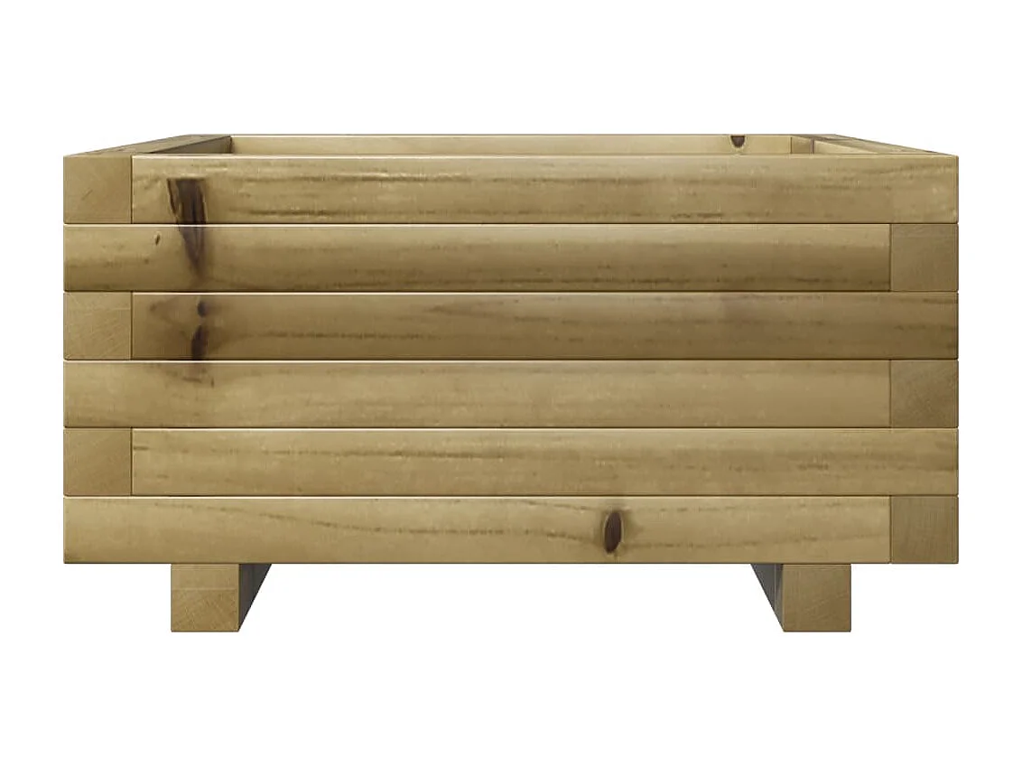 Jardinière 50x50x26,5 cm bois de pin imprégné FR32774