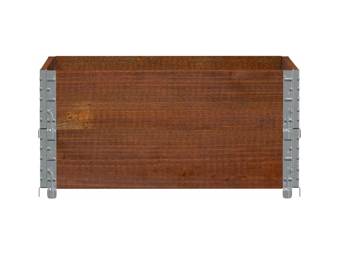 Vaso/floreira para jardim 80x60 cm pinho maciço castanho PT548374