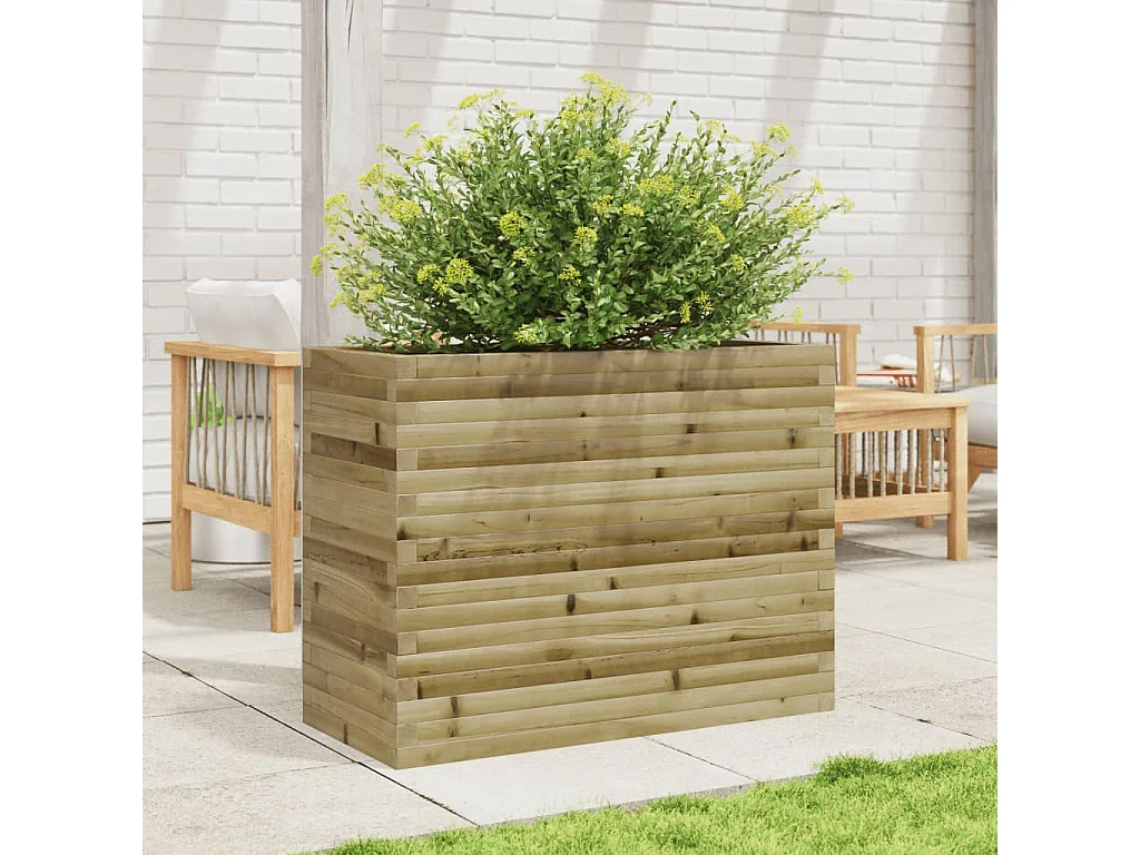 Jardinière 90x40x68,5 cm bois de pin imprégné FR26924