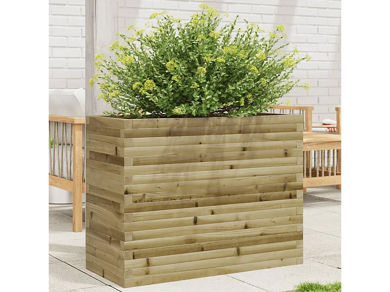 Jardinière 90x40x68,5 cm bois de pin imprégné FR26924