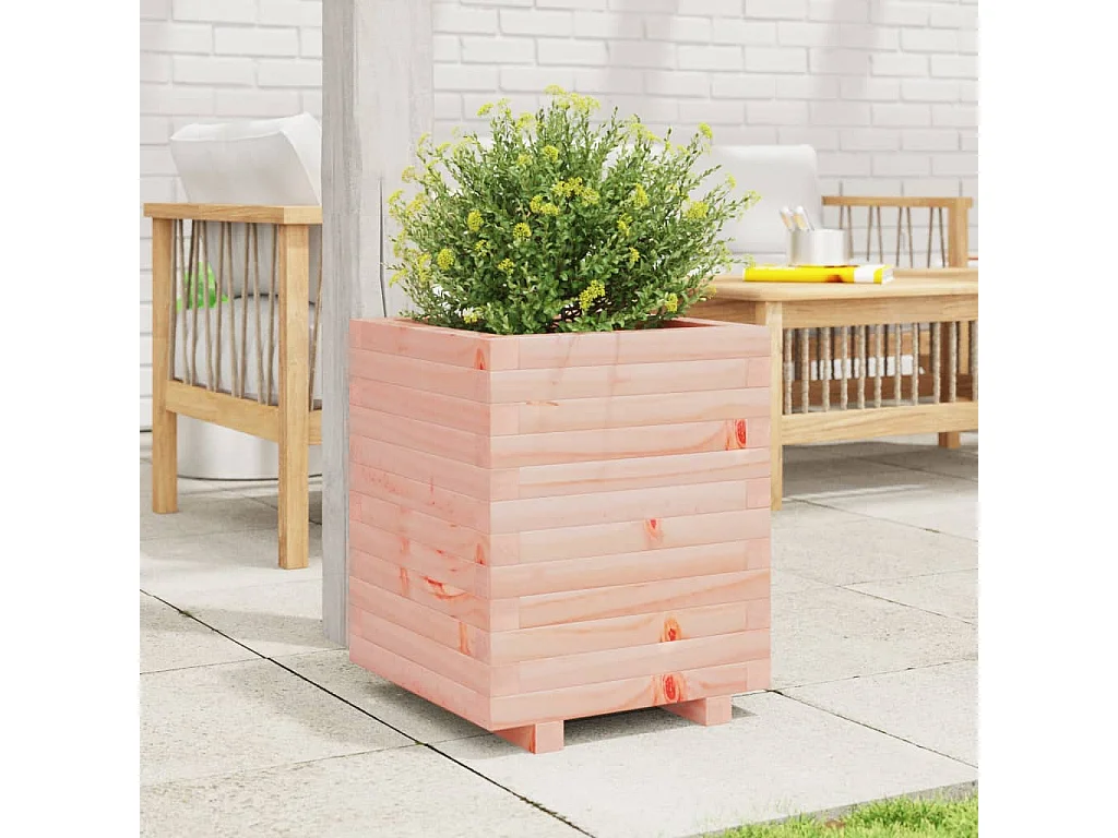 Jardinière 40x40x49,5 cm bois massif douglas FR26964